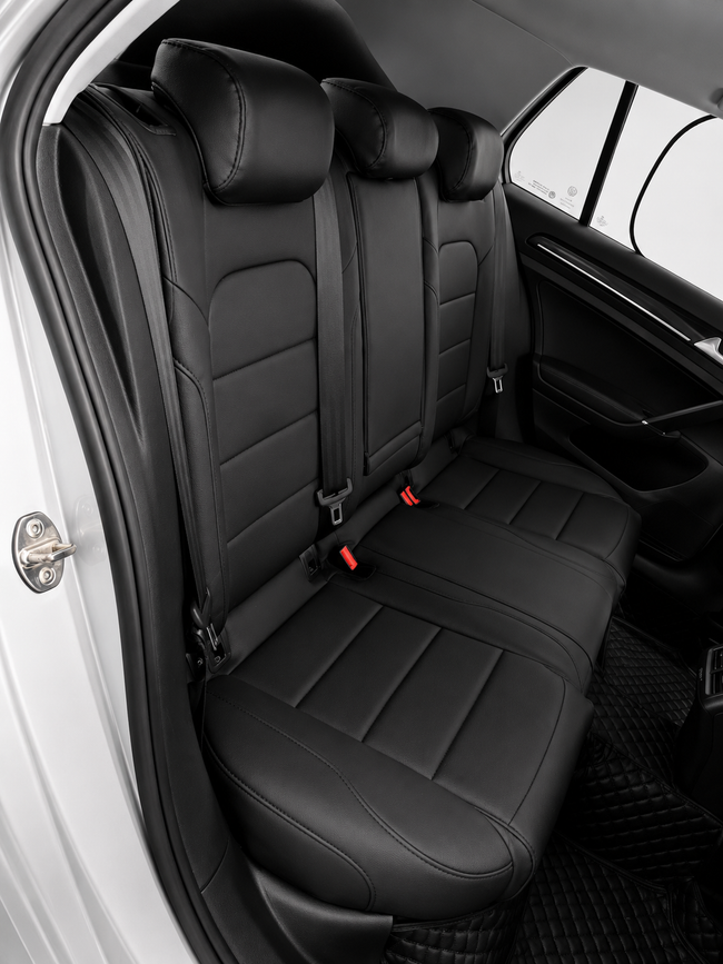 Custom seat cover installation
