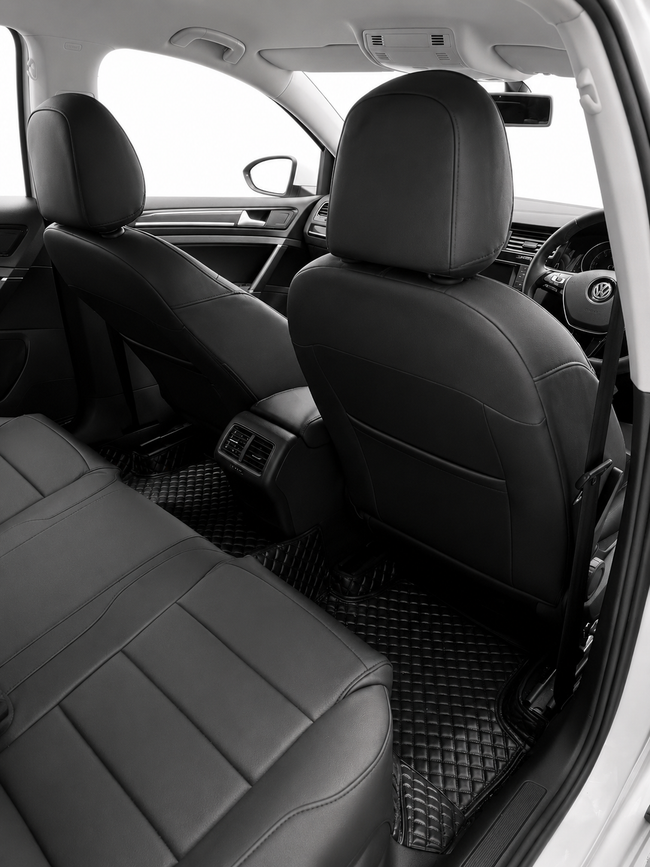 Custom seat cover installation