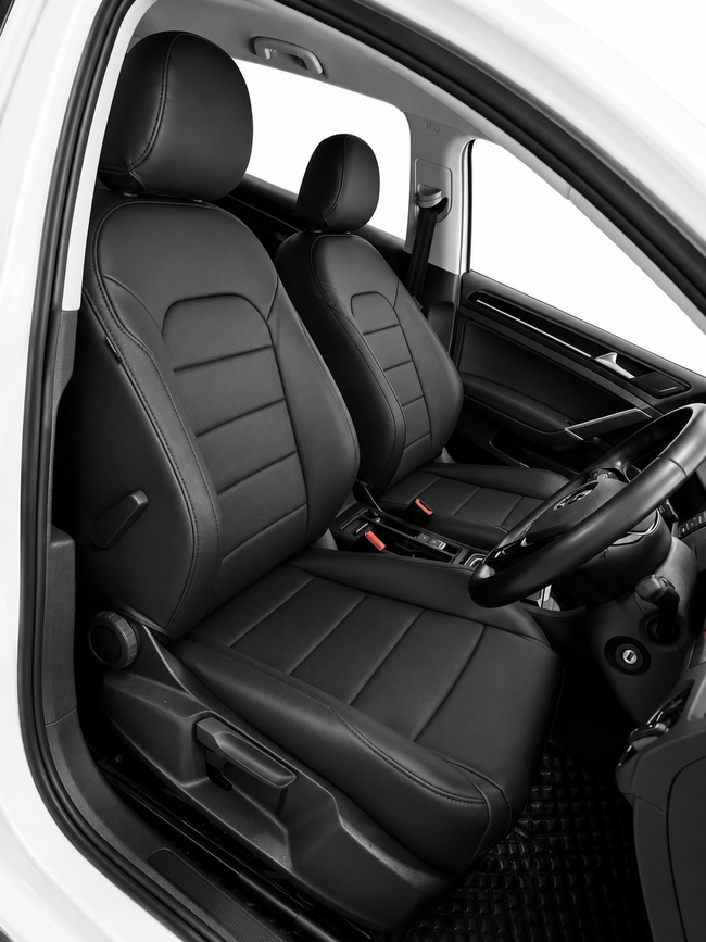 Custom seat cover installation