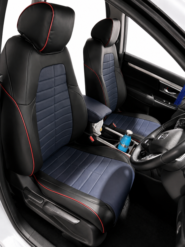 Custom seat cover installation