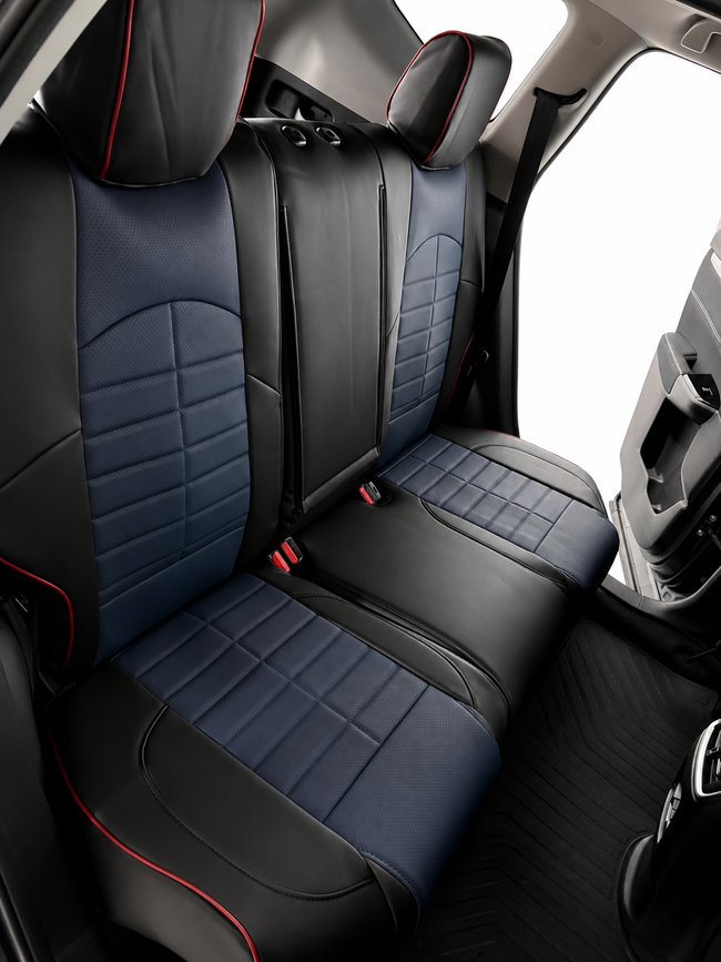 Custom seat cover installation
