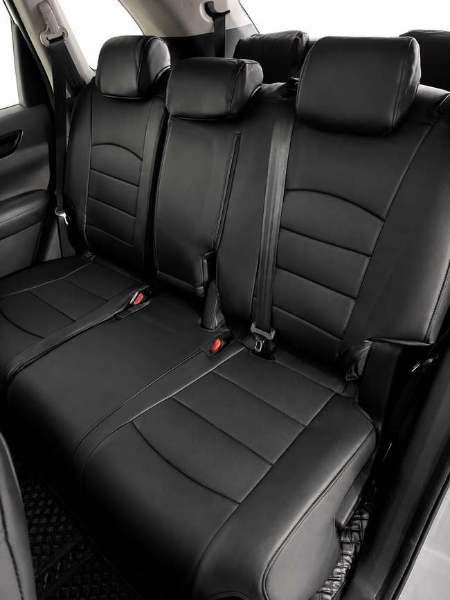 Custom seat cover installation