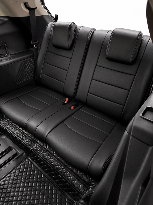 Custom seat cover installation
