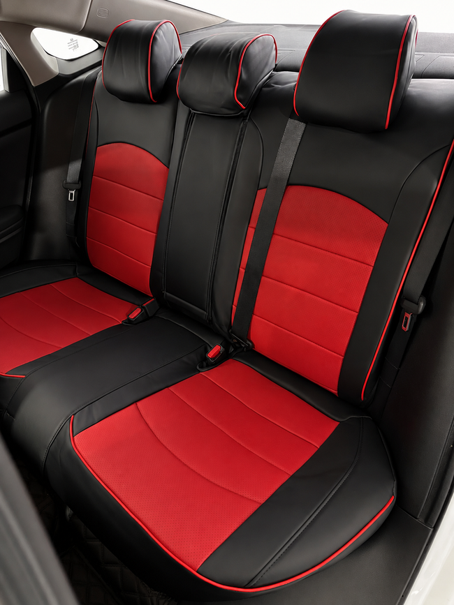 Custom seat cover installation