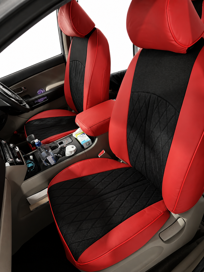 Custom seat cover installation