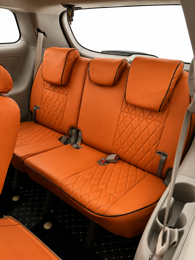 Custom seat cover installation