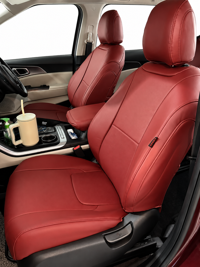 Custom seat cover installation