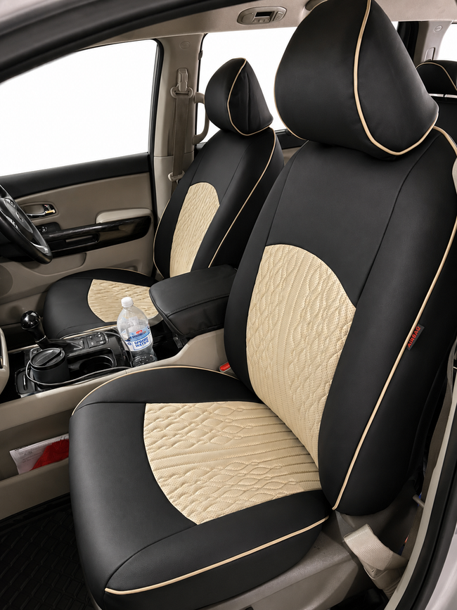 Custom seat cover installation