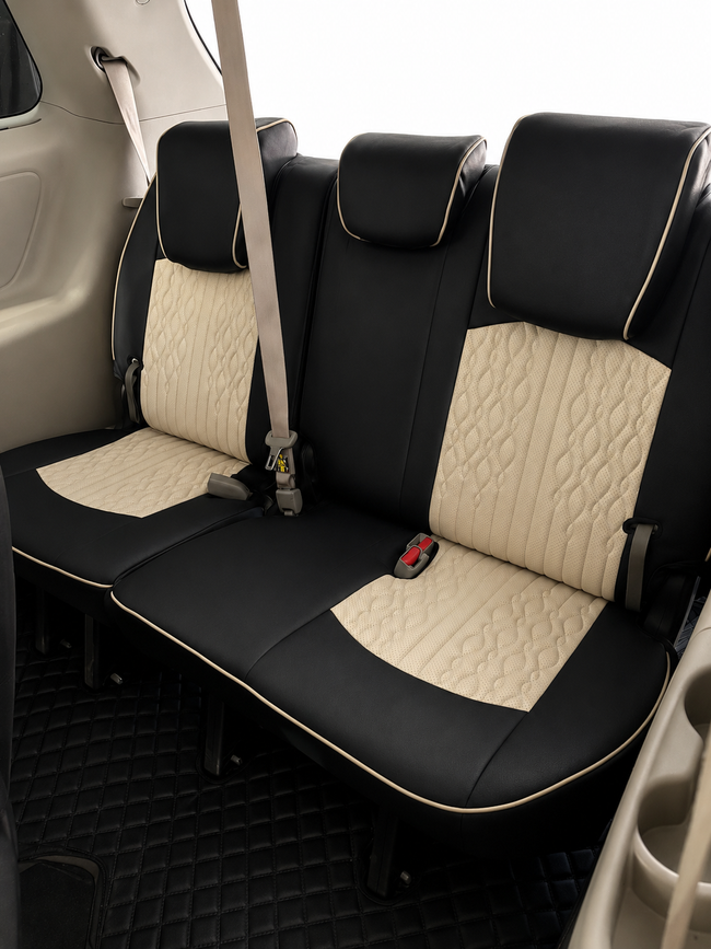 Custom seat cover installation