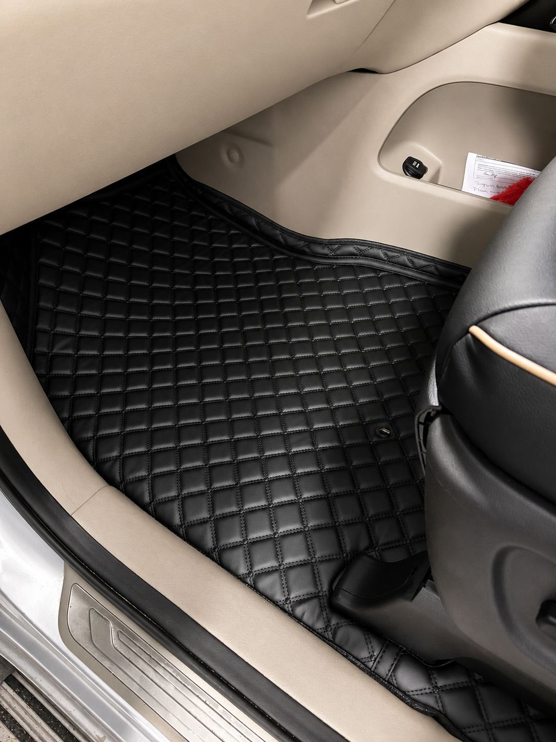 Custom floor mat installation