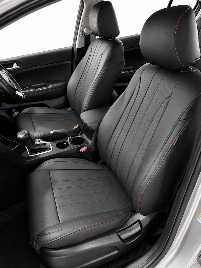 Custom seat cover installation