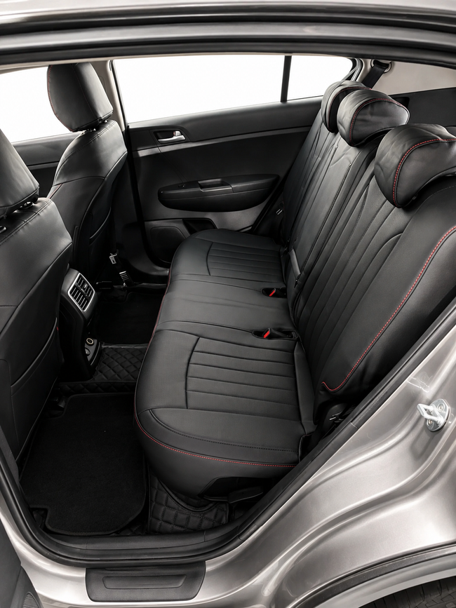 Custom seat cover installation