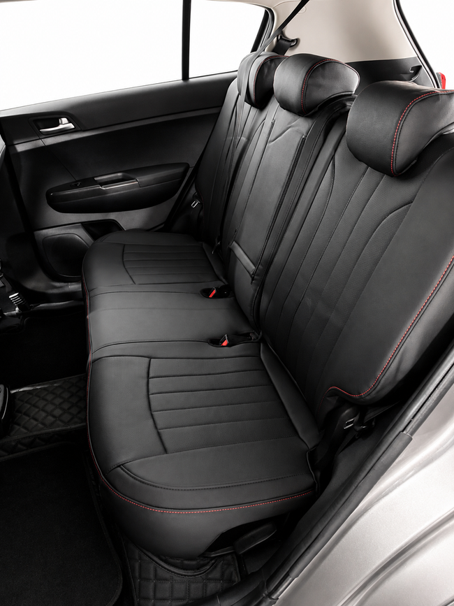 Custom seat cover installation