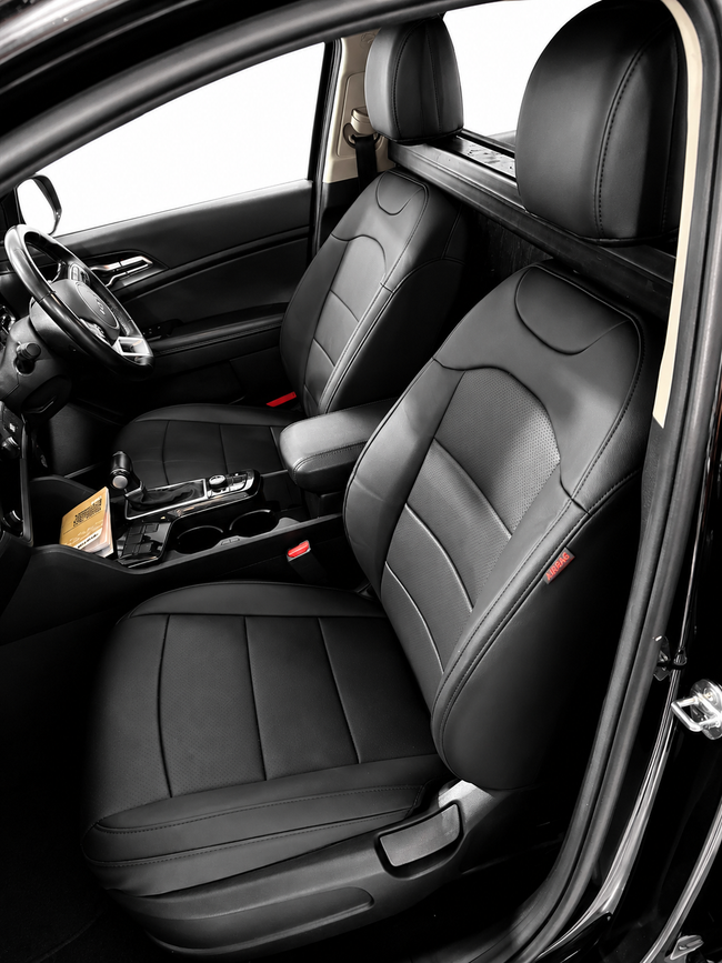 Custom seat cover installation
