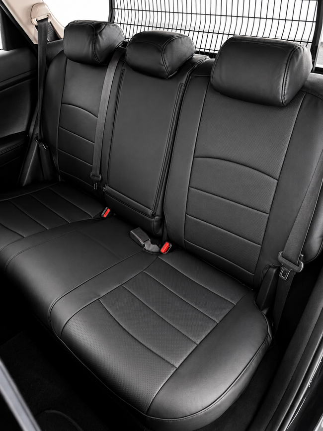 Custom seat cover installation