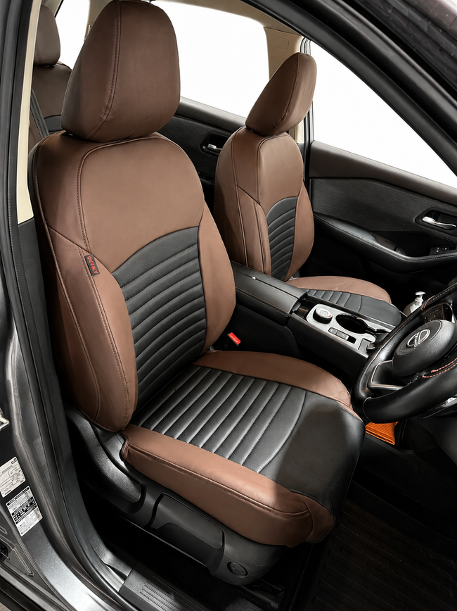 Custom seat cover installation