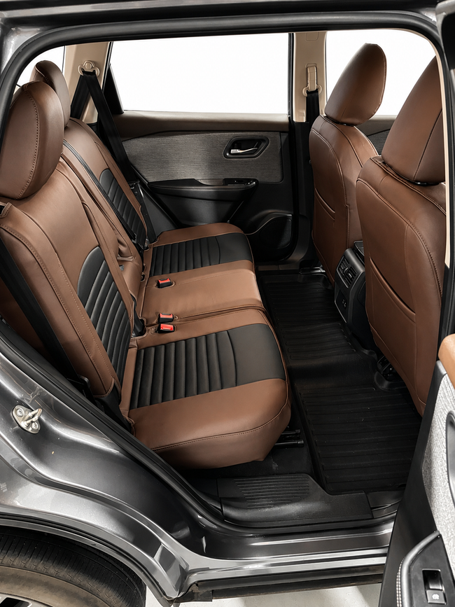 Custom seat cover installation