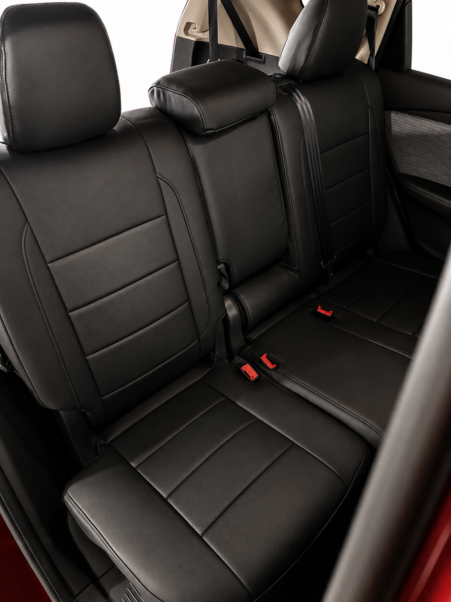 Custom seat cover installation