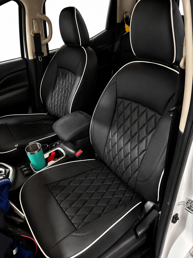 Custom seat cover installation
