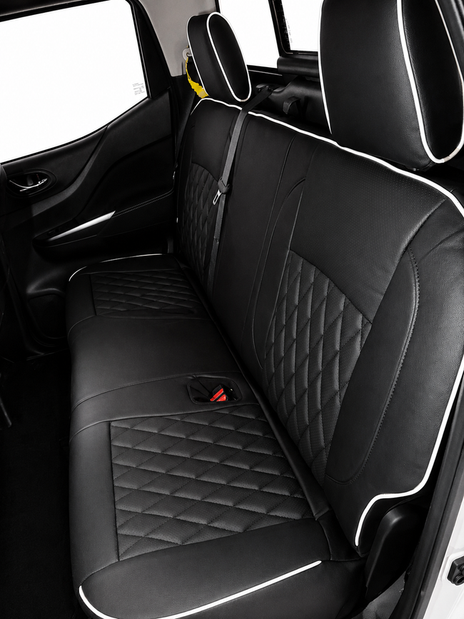 Custom seat cover installation