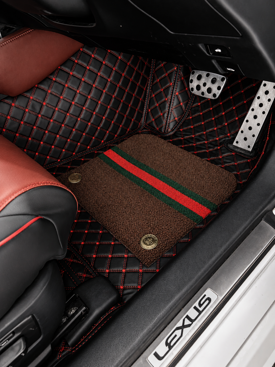 Custom floor mat installation