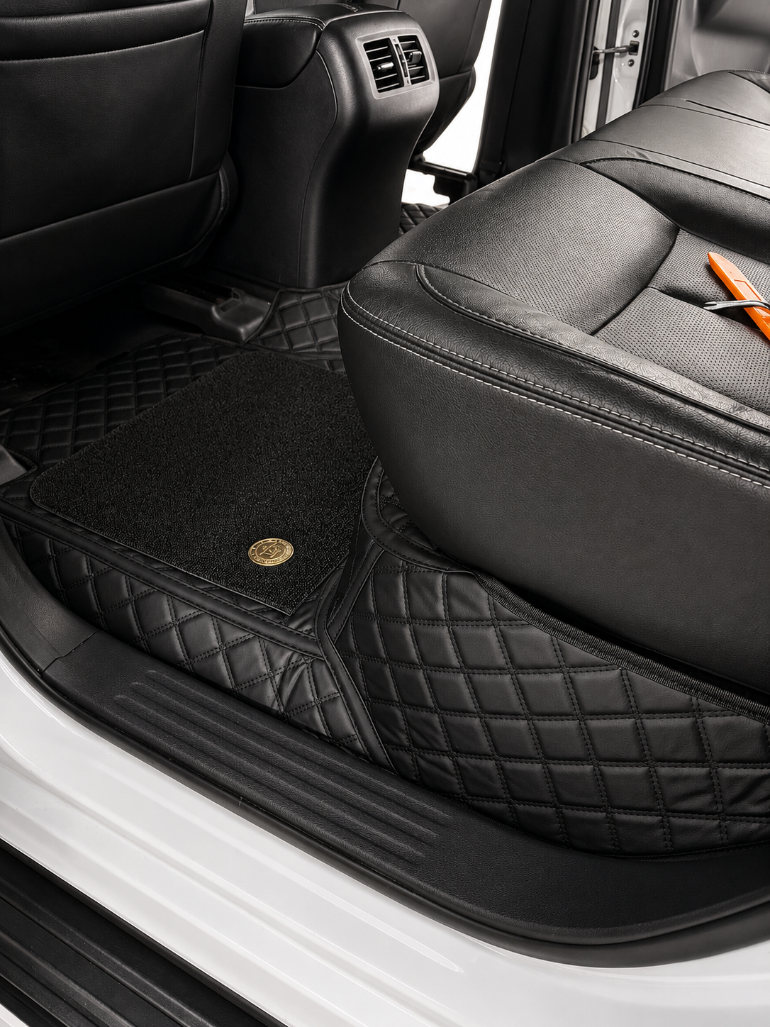 Custom floor mat installation