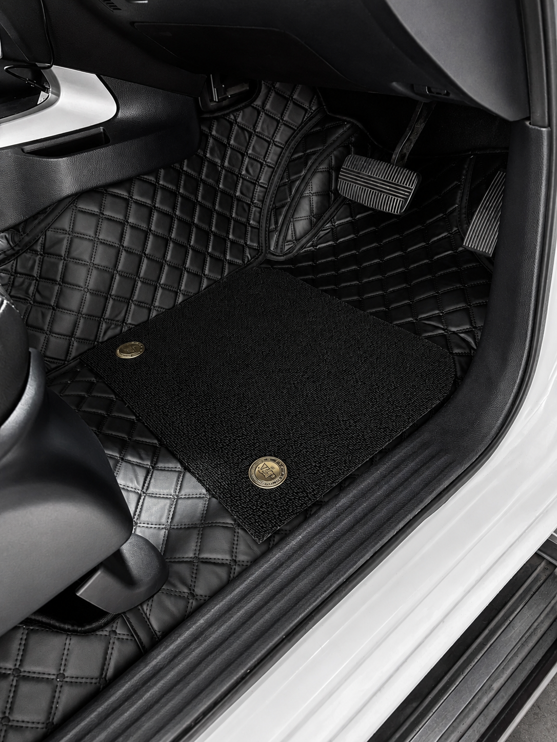 Custom floor mat installation