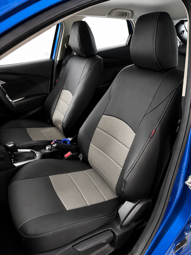 Custom seat cover installation