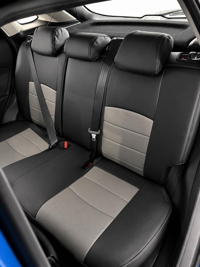 Custom seat cover installation