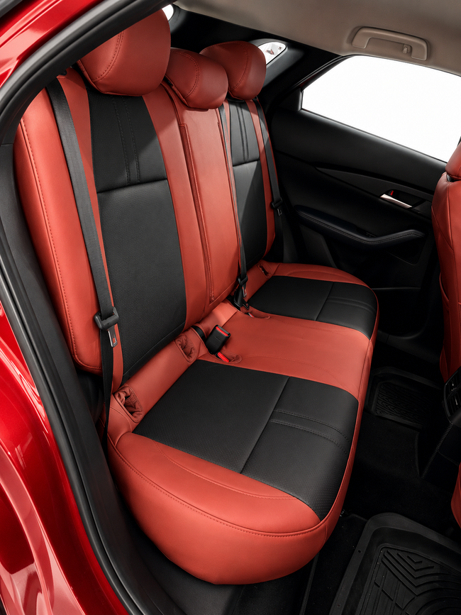 Custom seat cover installation