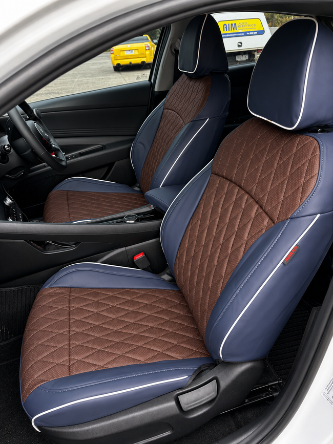 Custom seat cover installation