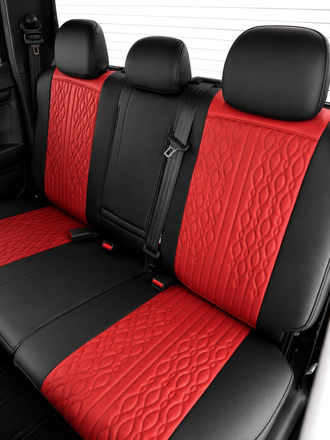 Custom seat cover installation