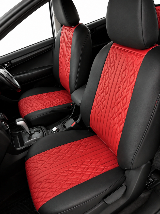Custom seat cover installation