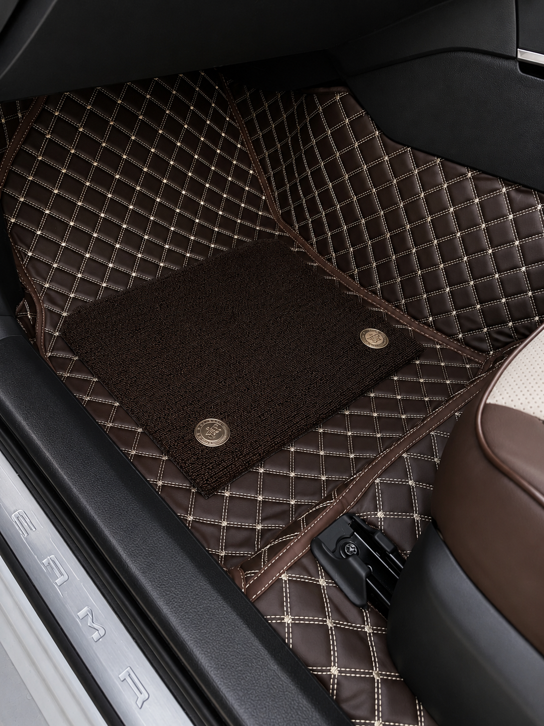 Custom floor mat installation
