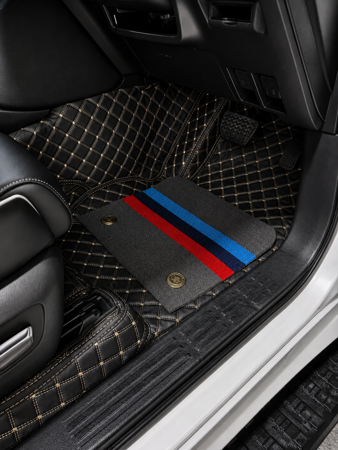 Custom floor mat installation