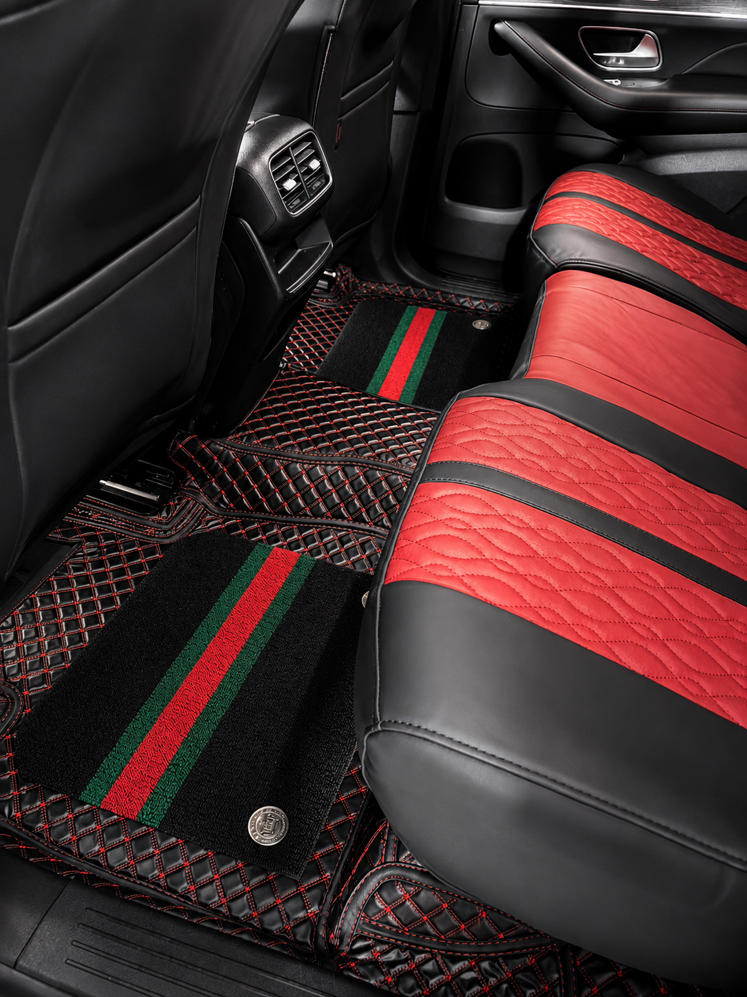 Custom floor mat installation