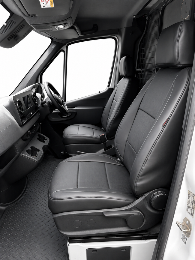 Custom seat cover installation