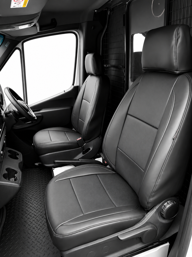 Custom seat cover installation