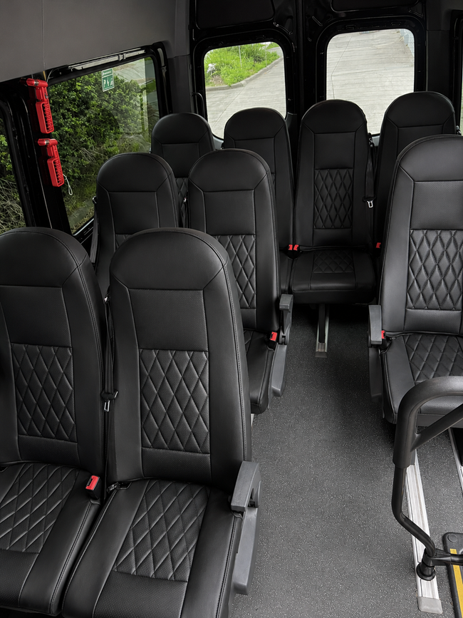 Custom seat cover installation