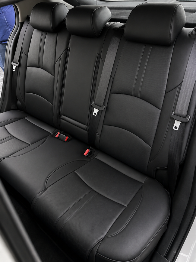 Custom seat cover installation