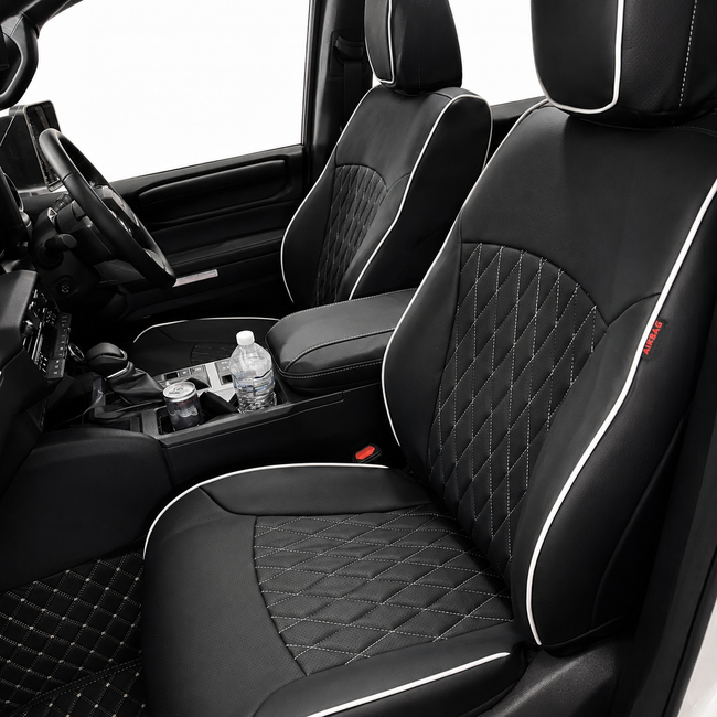 Custom seat cover installation
