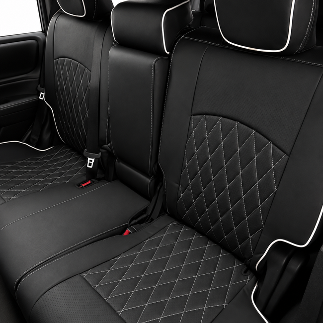 Custom seat cover installation