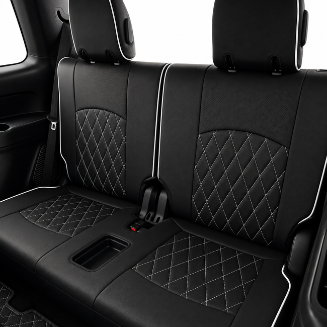 Custom seat cover installation
