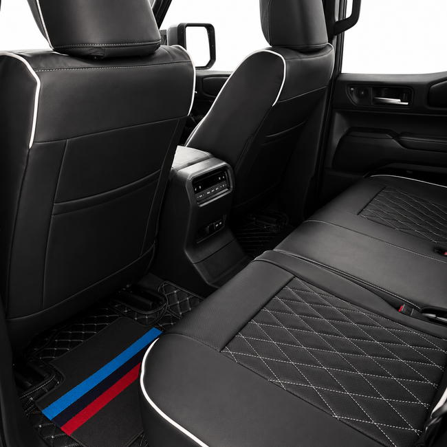 Custom seat cover installation