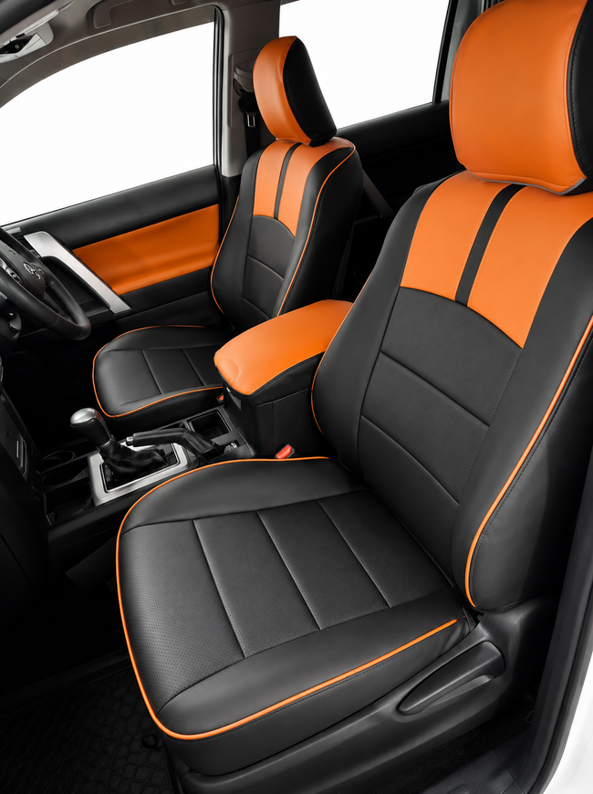 Custom seat cover installation