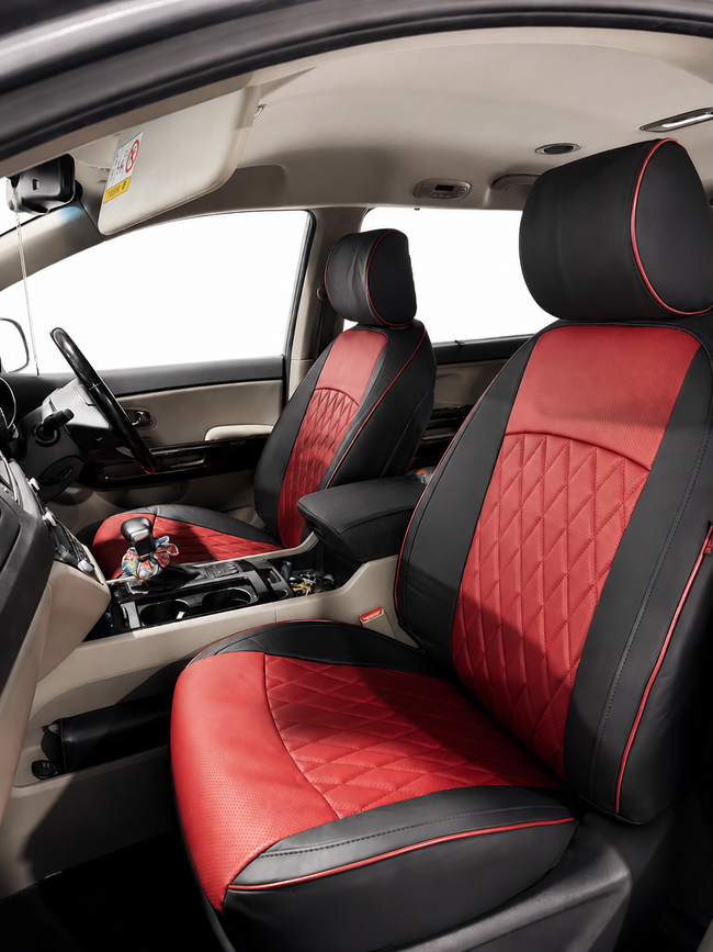 Custom seat cover installation