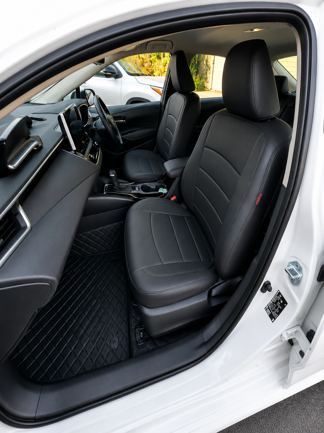 Custom seat cover installation
