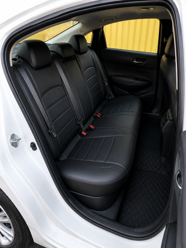 Custom seat cover installation