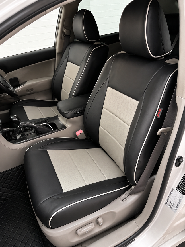 Custom seat cover installation