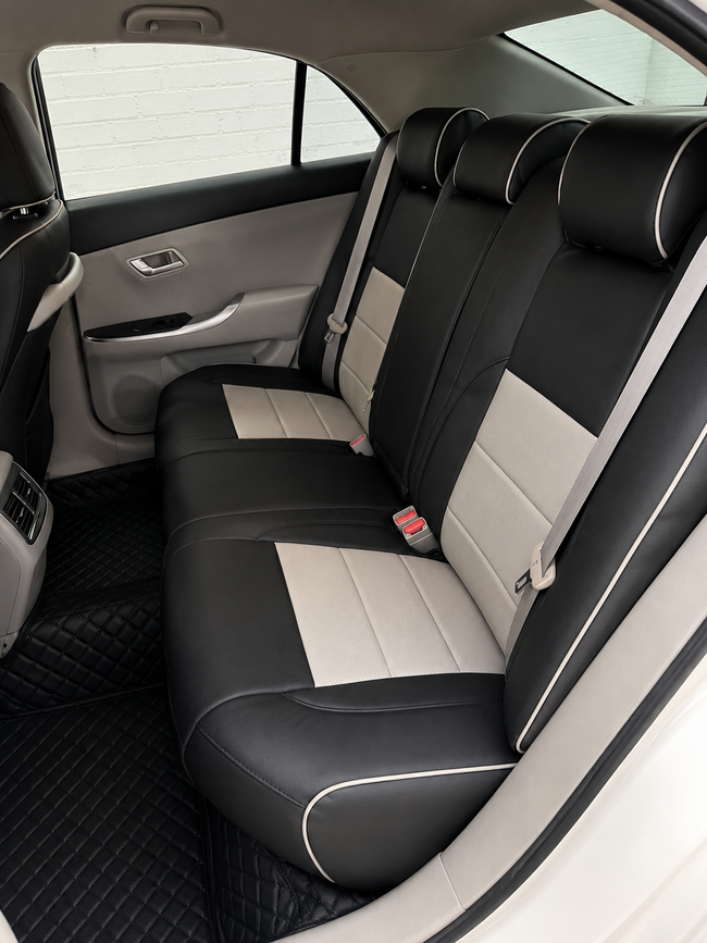 Custom seat cover installation